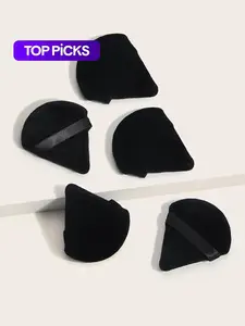 MAANGE triangular powder puff, soft makeup sponge, liquid foundation beauty powder puff, 1 set of facial and body powder, lotion, blend and facial details.