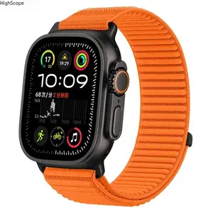 Alpine Loop Nylon Apple Watch Band, Field Mountain Pattern Strap, Compatible with Series 9/10/11 & Ultra
