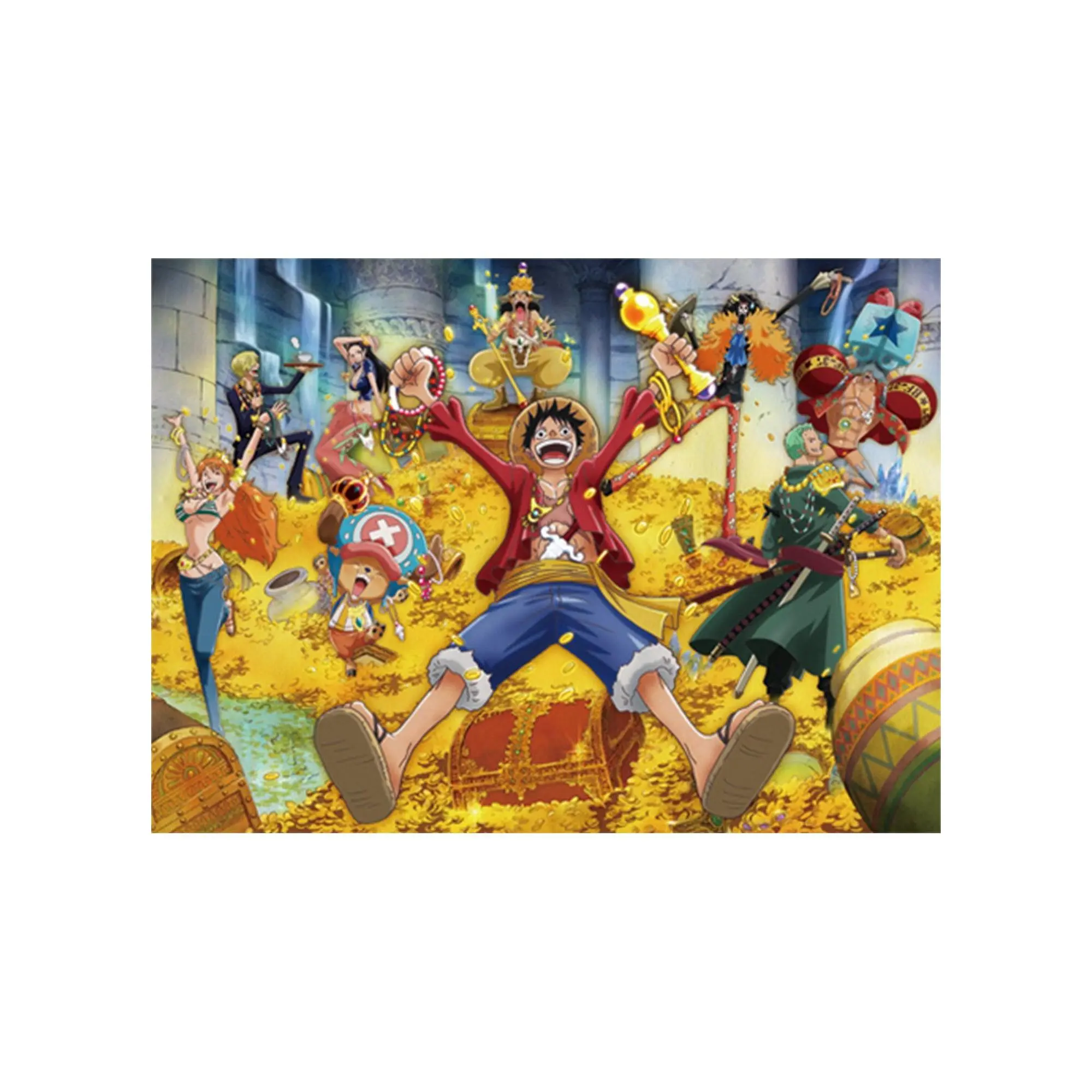 One Piece - New World Monkey D. Luffy Group 03 Fabric Poster