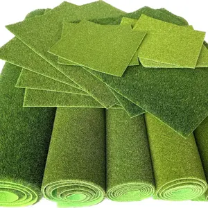 Realistic Moss Turf Lawn Model, Artificial Grass Landscaping Decor, Fake Moss Plant Potting Soil, Garden Ornament