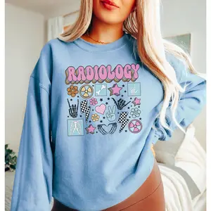 RAD Retro Radiology T-Shirt / Sweatshirt / Hoodie - Radiology Gift, Crewneck Cotton, Unisex, Heart Design, Ideal for CT and MRI Tech Graduation