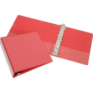 212 MAIN Skilcraft Slant D-Ring View Binder, 2.5x8.5x11 in, Red, with Print Insert