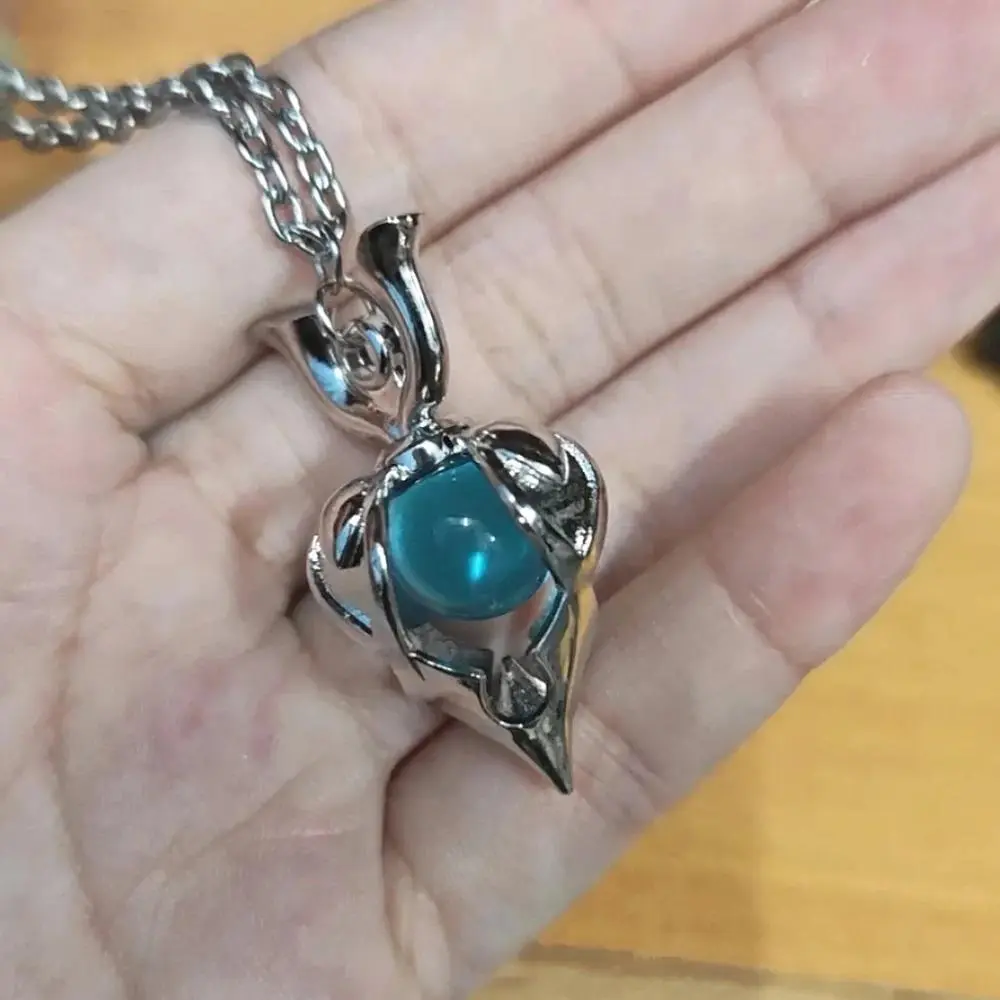 Genshin Impact Wanderer Balladeer Cosplay Metal Pendant Choker Necklace - 1 Pcs 1-Size Chain & Link Clavicle Jewelry, Unisex As-The-Picture Color Home Decor Accessory, One Size