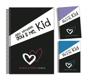 Just Between You & Me Kid Back and Forth Journal 200 Engaging Prompts for Adults & Kids 8.5x5.5" Soft Cover Gift for Birthdays Valentine's Day Christmas