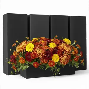 Floral  for Flower Arrangements Floral  Blocks - , Weather Resistant Craft   & Artificial Flower Arrangements, Styrofoam Block (Black 9" x 3" x 3" - 4 Pack)
