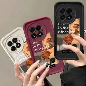 Suitable for OnePlus 11/ACE 6/15/13T/12R/12/Nord CE5/CE4 Lite/CE4/CE3/CE3 Lite/CE 2/Nord 5/Nord 3/ACE 2/11R/13R/13/ACE5 Pro/ACE5 phone cases. Premium rose relief label, shockproof full-coverage soft case, eye-shaped anti-slip stepped design, slim and scra