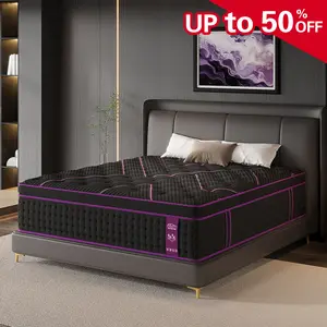 12"14" Twin Full Queen King Size Mattress in a Box Hybrid Spring Gel Memory Foam,  Euro Top Medium Firm Ergonomic Mattresses for Motion Isolation, Edge Support, 100 Night Trial