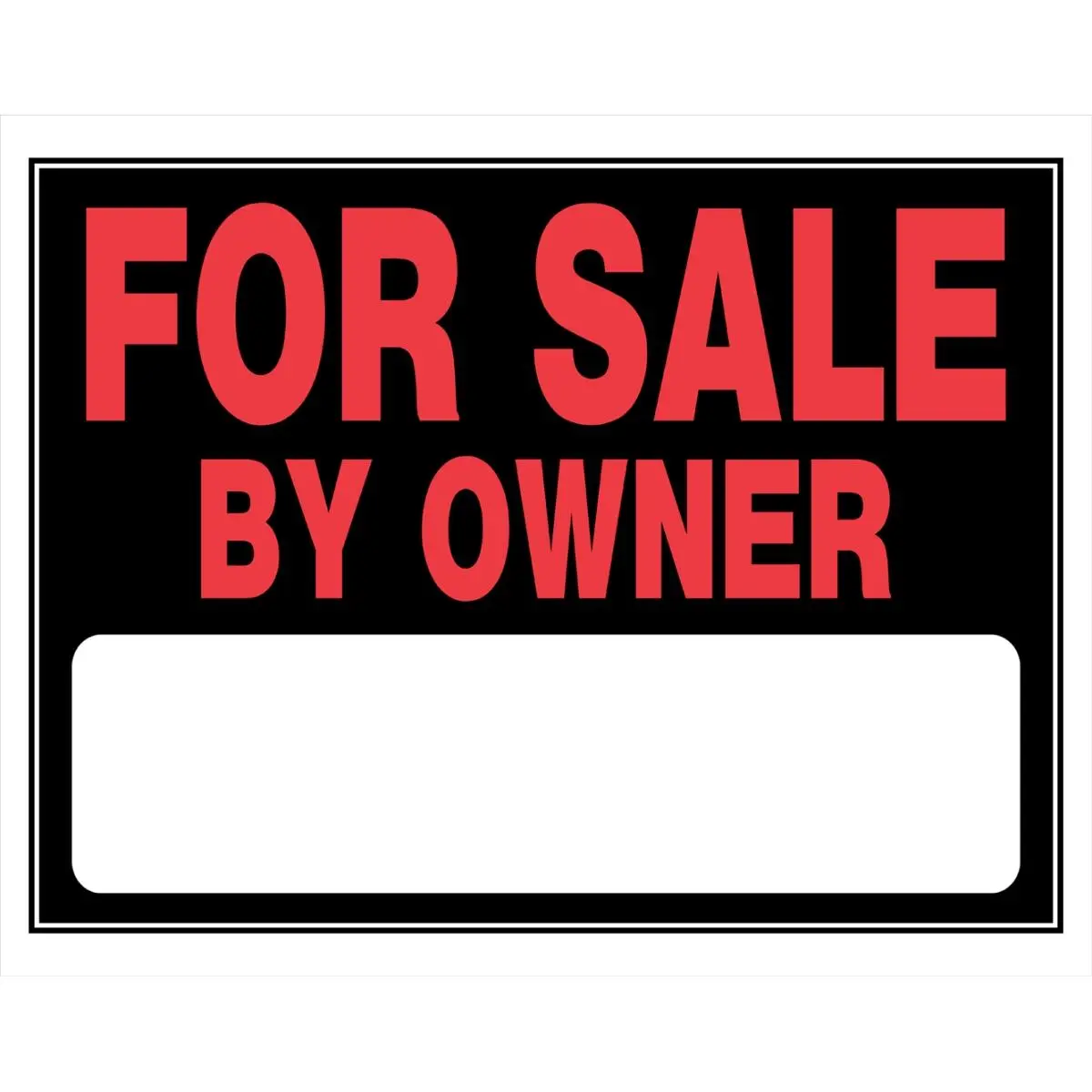 212 MAIN Outdoor Rectangle Home Supplies Decor Sign (15" x 19"), Plastic, Weather Resistant, Durable, Large Font, Fluorescent, Contrast Colors, Pack of 6, High Sale Visibility, Home Decor Plaque