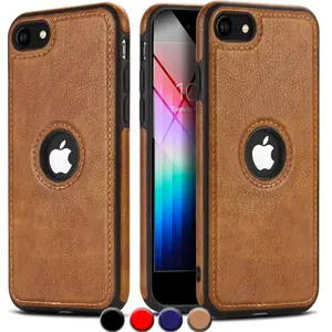 Premium Leather Case For Apple iPhone 7 8 Plus SE 2nd Gen 2020 & 3rd Gen 2022 Slim Classic Luxury Design Shockproof Protective Cover