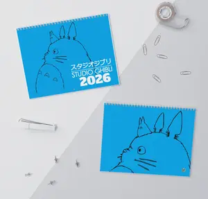 Ghibli Studio Anime (2026) Grid Wall Calendar, Japanese Anime Fan Art