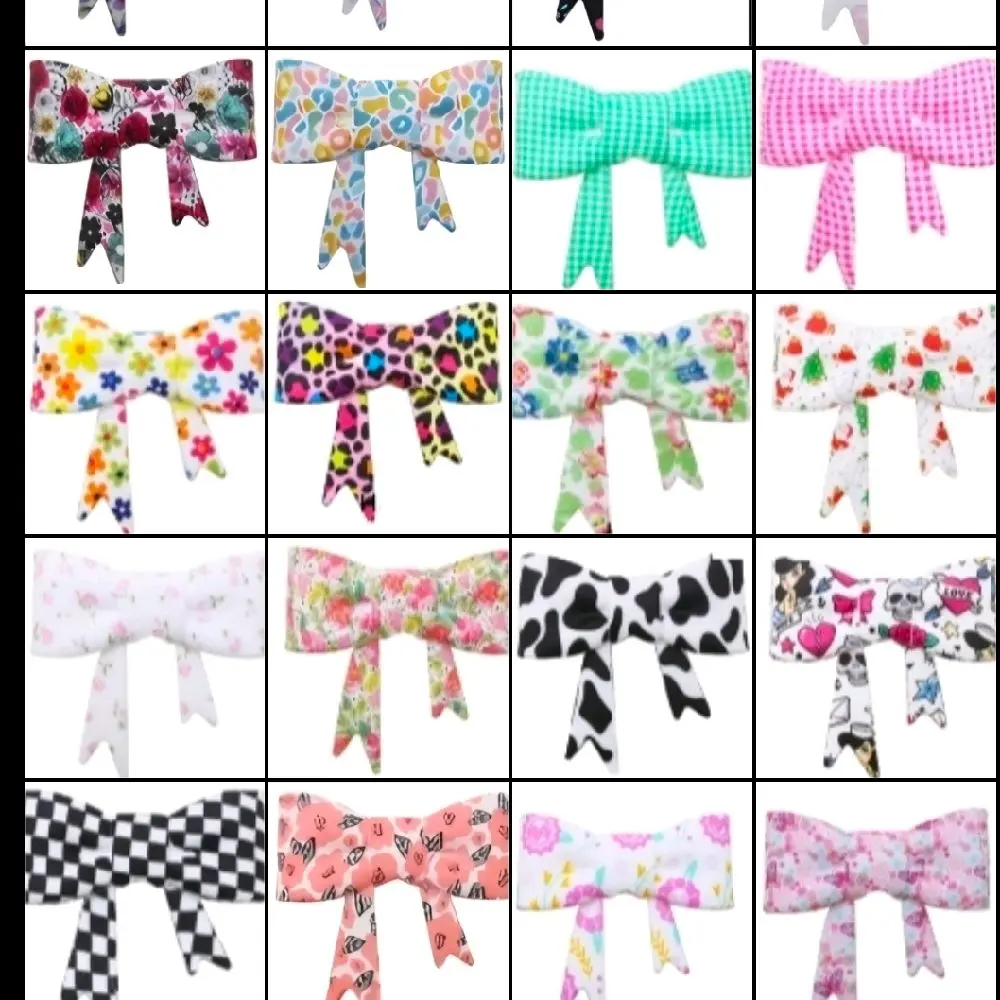 Silicone Bows- Beadable