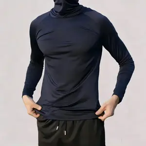   Yesuk 6-Piece Men's Casual Hoodie Pullovers Fishing and Construction Shirts - Hooded UPF 50 Long Sleeve with Gaiter - Lightweight, Breathable, Moisture-Wicking, Premium Outdoor Wear for Men