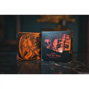 Burn The Ships All Natural Head, Beard, and Body Bar, 5.5 oz | Inferno Classic Spice Warm Scent
