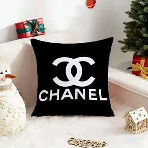 Cute C-Chanels-L Throw Cushion, Soft Plush Fabric with Double-Sided Printing, Pillow for Home & Travel