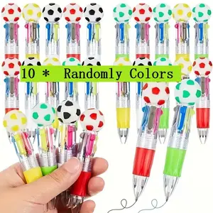 Ten-Pack Soccer Theme Pencils, Vibrant Football Design, Ideal for Sports Enthusiasts, Office Supplies, Party Gifts, Stationery