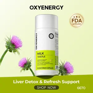 Milk Thistle Liver Detox & Colon Cleanse, Natural Liver Health Support with Kudzu Root, Turmeric, Inositol, Methionine,Vitamin C,90 Capsules silymarin