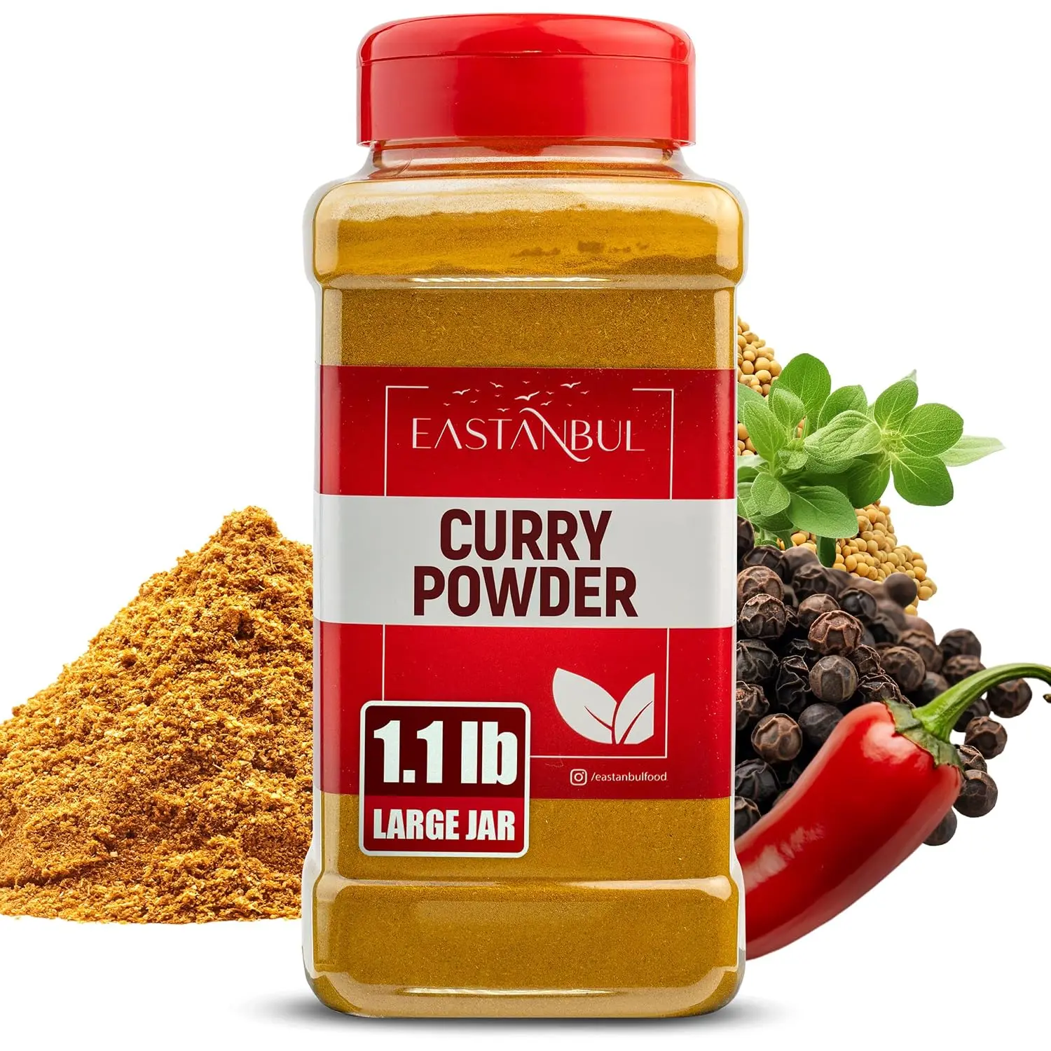 Eastanbul Curry Powder, Traditional Indian Spice Blend Curry, No MSG, 1.1lb | Authentic Curry Seasoning, Blend Yellow Powder, Indian Seasoning, No Filler Flavor Natural