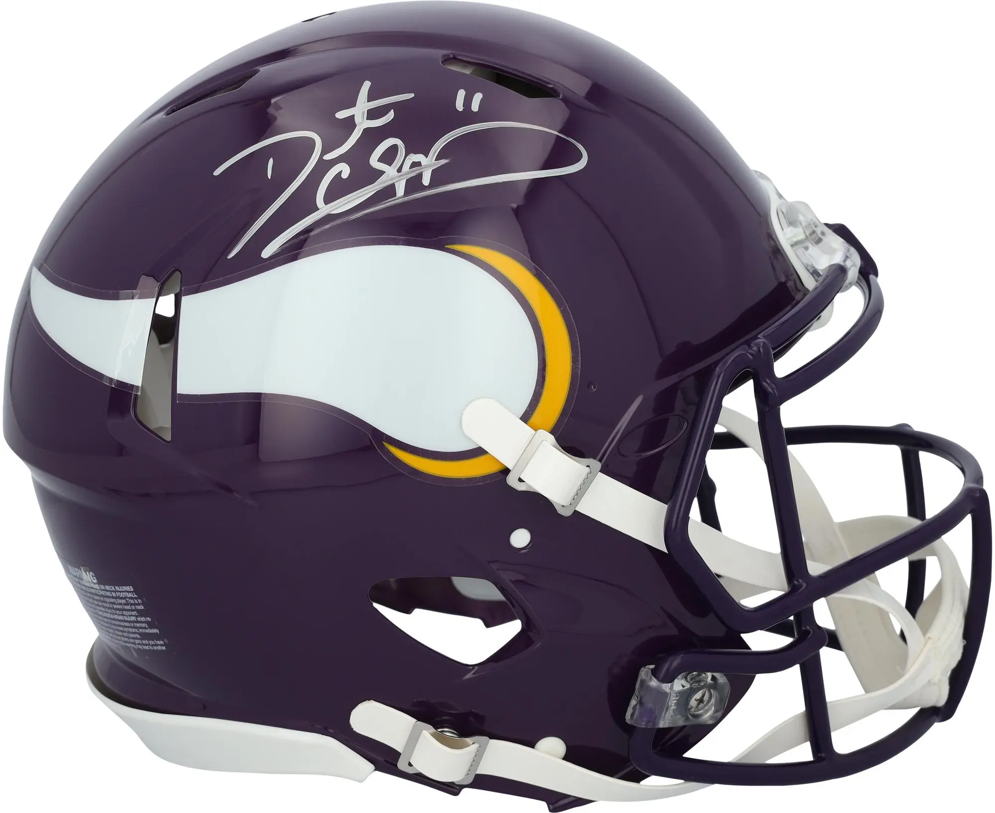Daunte Culpepper Minnesota Vikings Autographed Riddell 1983-2001 Throwback Speed Authentic Helmet - Fanatics Authentic Certified