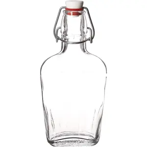 Pocket Flask, 8.5 oz, Clear