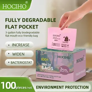 Trash Bags 3 GallonTall Kitchen, 100 Count, Extra Thick 0.71Mil,Kitchen Compost Bags, Large CompostableBagsCompostable Liner Bags, TallKitchen Food$crap Waste Bags