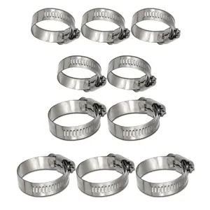 304 Stainless Steel Adjustable 13-19 / 16-25mm Range Worm Gear Hose Clamp Combo Kit, Fuel Line Clamp for Water Line, Pipeline, Automotive and Mechanical Applications (Assorted Pack)