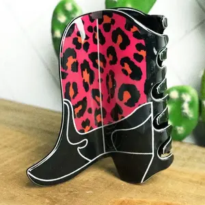 Leopard Boot Claw Clip