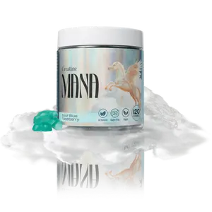 MANA - SCULPT Creatine Gummies - Sour Blue Raspberry Flavor - 120 Count - Micronized for Superior Absorption & Zero Bloat - Boost Performance & Accelerate Results for Women & Men