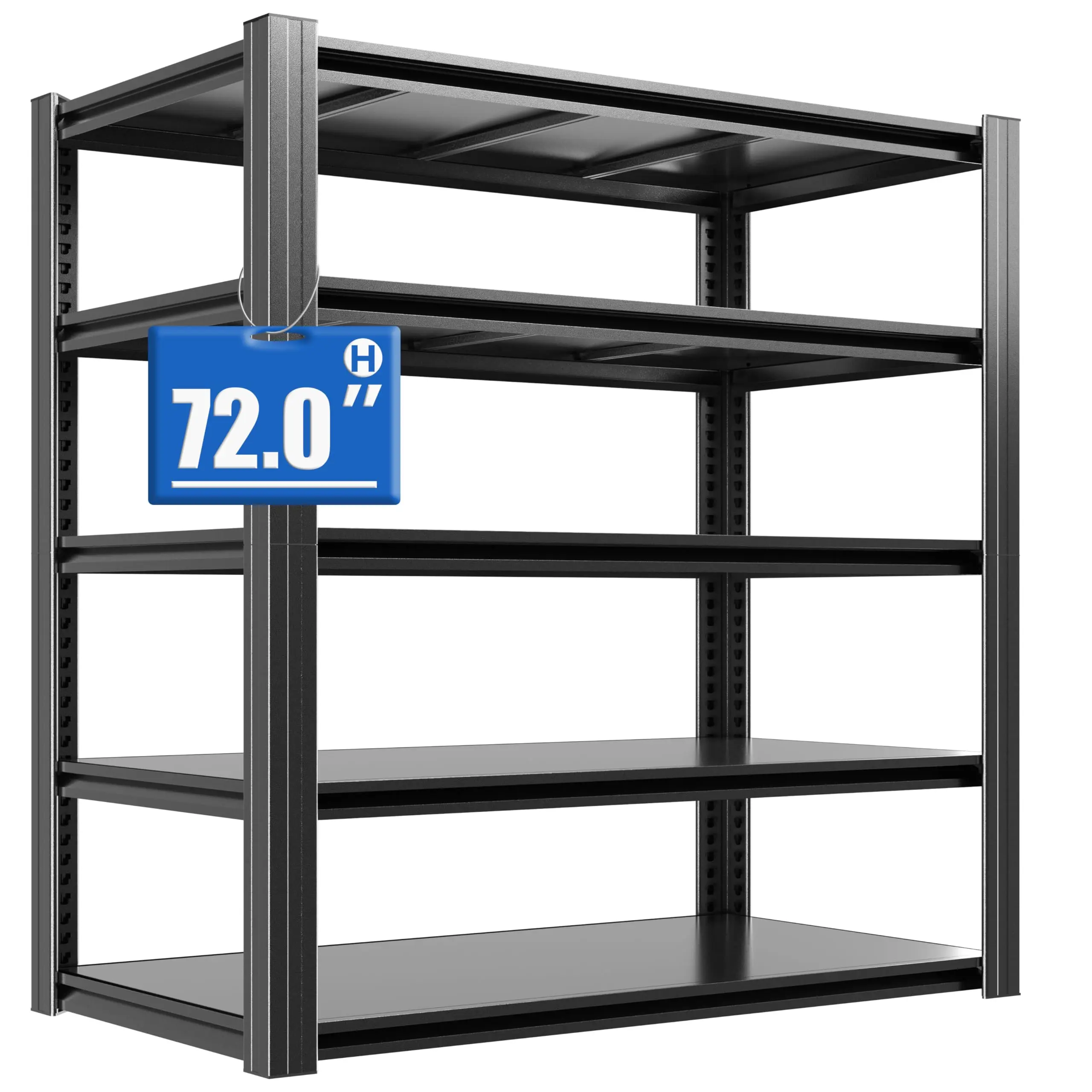 BZIOE Garage Shelf - Classic Five-Tier Metal Storage Rack, Height Adjustable, Multifunctional and Practical. Suitable for craft storage, food pantry, kitchen organization, industrial style bookshelf. #TikTokShopStockUp #SummerVibes