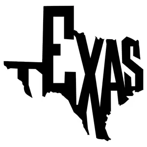 TEXAS All Weather Decal 6''x 6'' - Classic State Design for Car Exterior Accessories