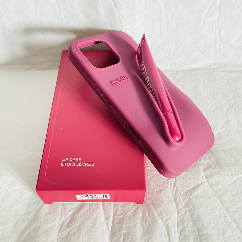 With Lip Gloss Phone Case for iPhone 16 15 14 13 Pro Max Plus