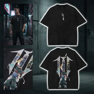 Sora Kingdom Hearts double side Graphic T-Shirt Version 2 Hoodies video game series Washed custom Tank Top Unisex Cotton Top sweatshirt Menswear Crewneck tee