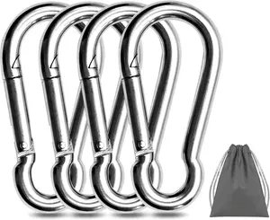 3.1&4 Inch Heavy Duty Carabiner Clips Load 1000lbs, 2&4&8Pack Large Snap Hooks for Gym, Outdoor, Swing, Hammock