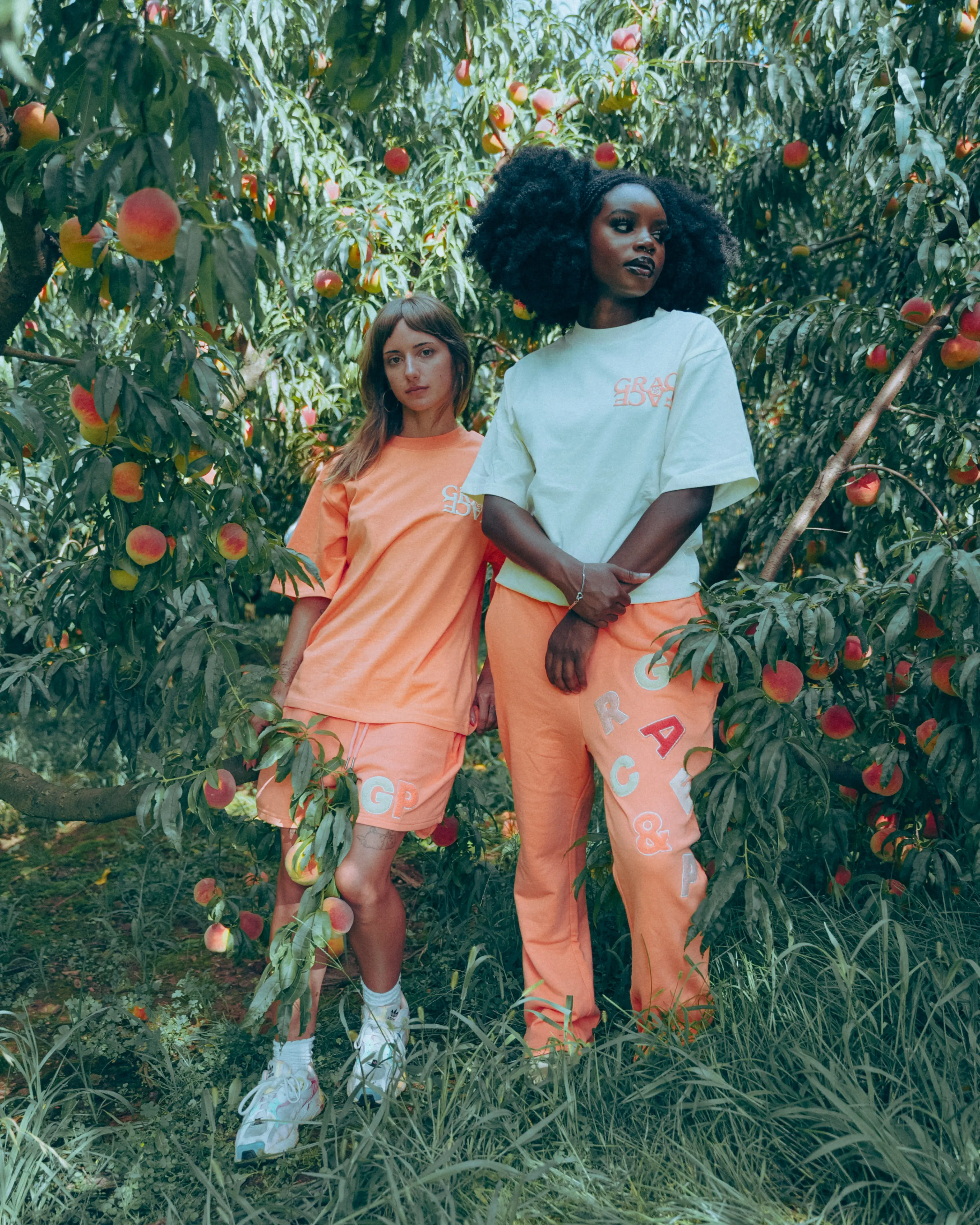 Grace & Peace Peach Stacked Sweatpants - 100% Cotton, Classic Design, Hang Dry for Best Results