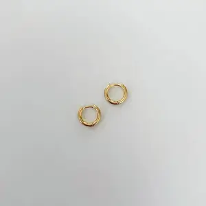 Lola Mini Hoop Earrings 10mm 585/14K Gold Filled Timeless Essentials for Cartilage Piercing & Layering Lead Nickel Free Waterproof Jewelry