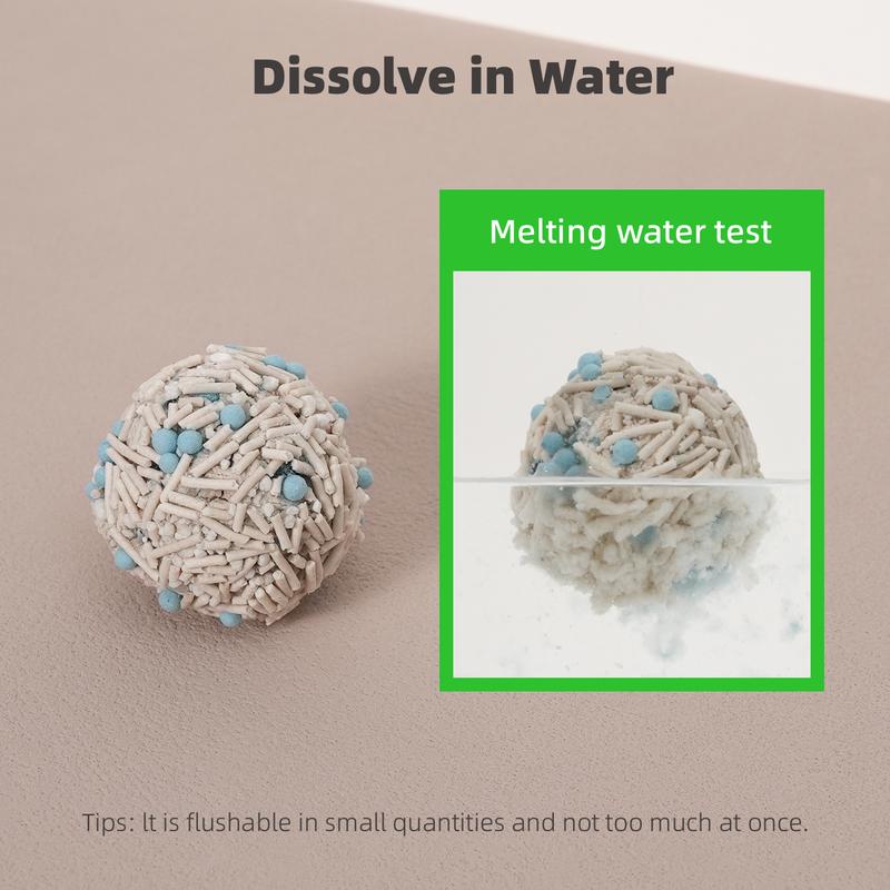 ZuttoNyan 4-in-1 Cassava Mixed Cat Litter,Strong Clumping,Non-stick bottom,Non-stick scoop,Rich in Natural lngredients Healthy Cat Litter