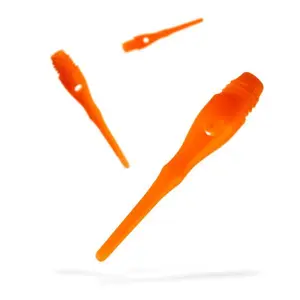 Viper Tufflex Tips III 2BA 100Ct Soft Dart Tips - Neon Orange