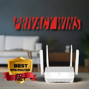 Privacy Hero 2 Whole-Home VPN Router with Free Year of NordVPN Fast Secure WiFi for Phones TVs Gaming & Smart Home Devices Official NordVPN Partner Device
