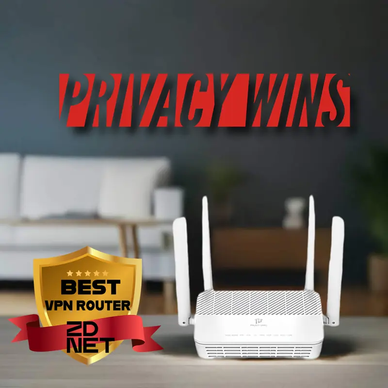Privacy Hero 2 Whole-Home VPN Router with Free Year of NordVPN Fast Secure WiFi for Phones TVs Gaming & Smart Home Devices Official NordVPN Partner Device