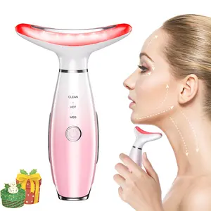 Facial Massager Neck Face Massage Tool, 3 Modes Heating Function Portable Beauty Device, Ideal Gift for Women Christmas Halloween