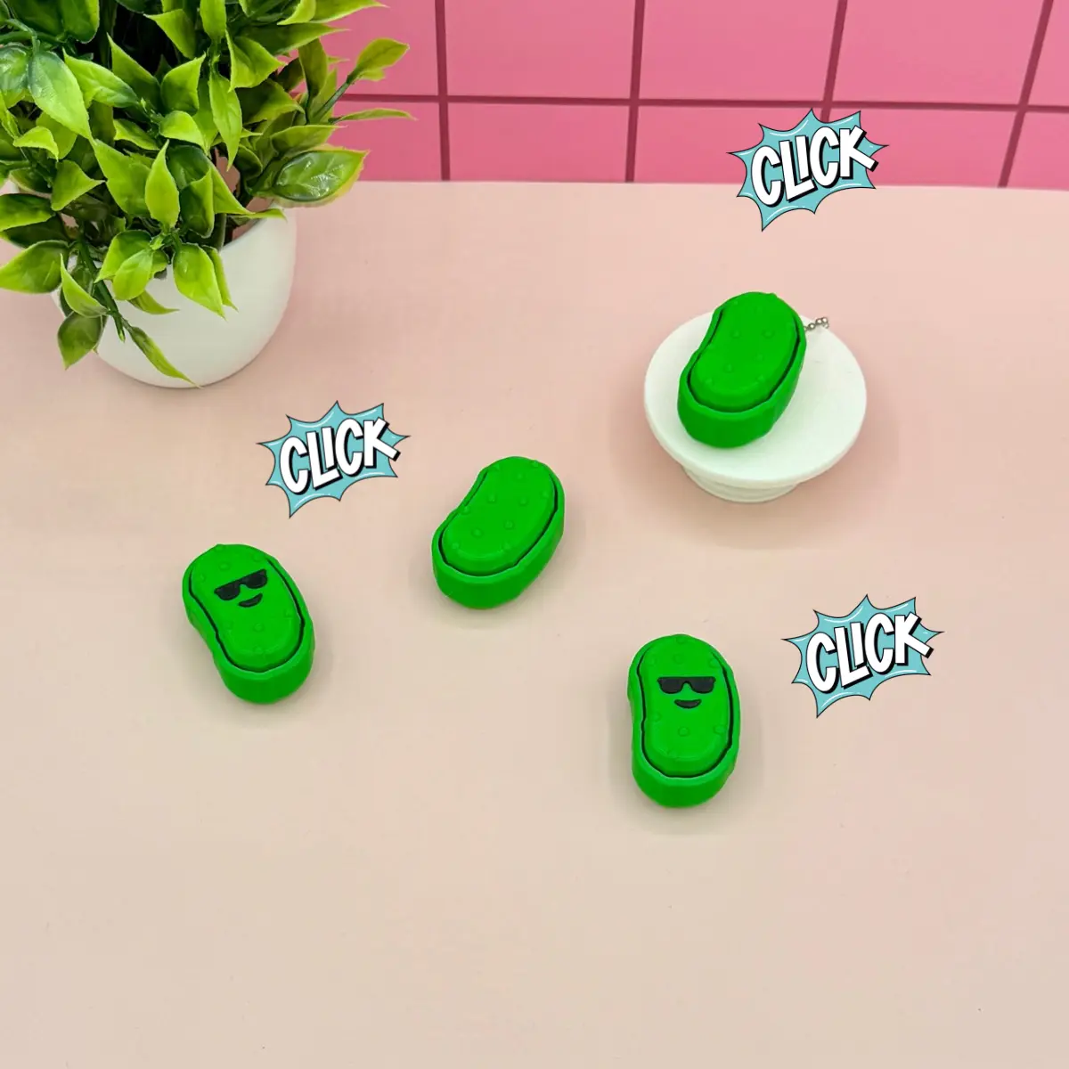 Pickle Fidget Clicker Novelty Collectible