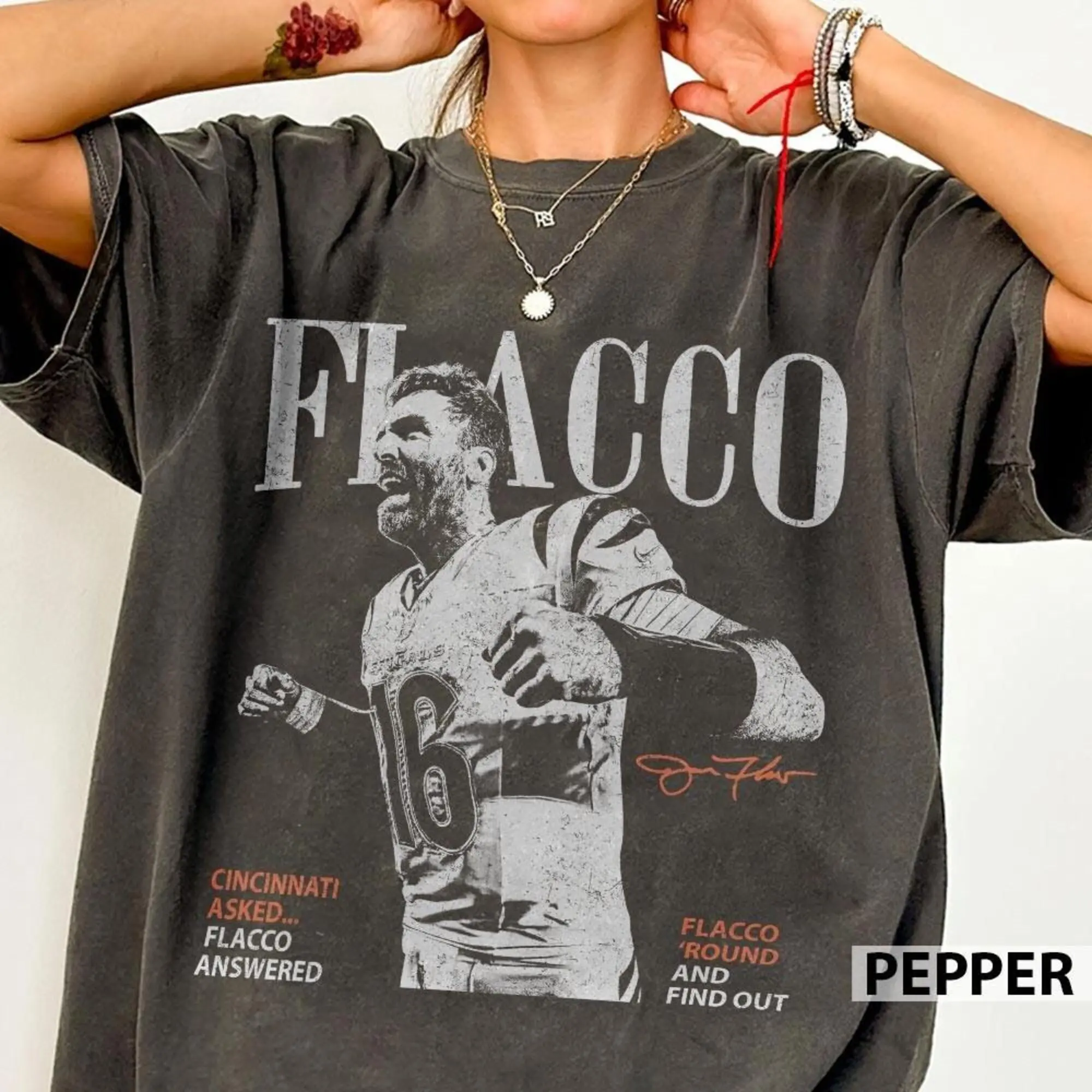 Joe Flacco Cincinnati Football Vintage Shirt, Football Game Day Shirt