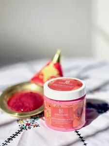 Moroccan Facial Scrub & Face Exfoliator - Nila blue - Aker Fassi - Argan oil - Coffe -Skincare Treatment for Skin Repair & Improving Skin Texture 200g , exfoliator face Brightening