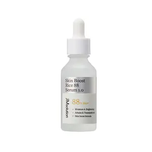JMSOLUTION Skin Boost Rice 88% Serum 1.0 - Deep Hydration & Radiant Skin - Skincare, Arbutin, Milky Emulsion-Type Serum - Clear, Discoloration