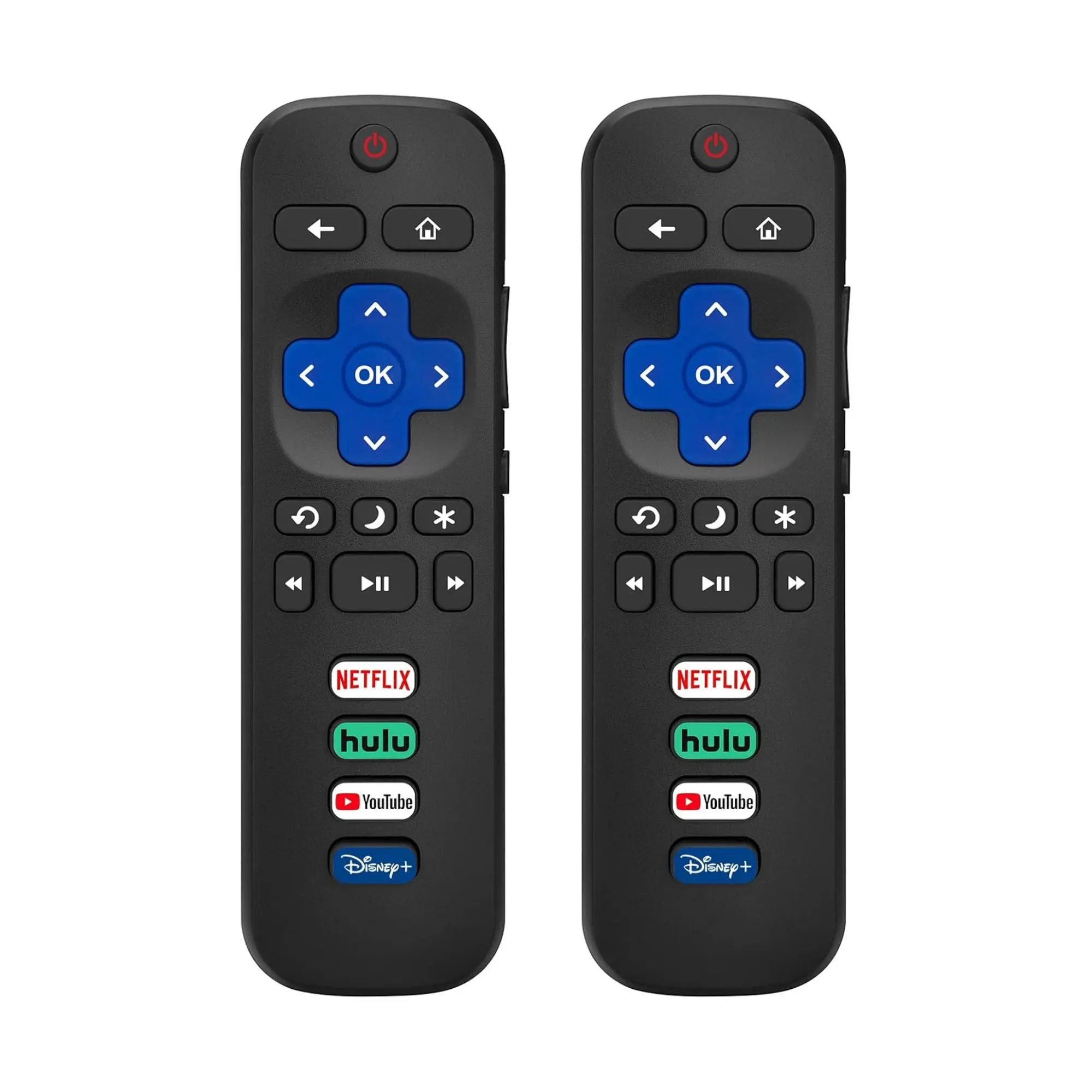 Acoyer (Pack of 2) Replacement Remote Control Only for Roku TV, Compatible for TCL Roku/Hisense Roku/Onn Roku/Sharp Roku/Element Roku/Westinghouse Roku/Philips Roku Smart TVs (Not for Roku Stick and Box)