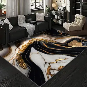 Velvet + soft and comfortable fashionable art style marble texture pattern printed carpet, Abstract Marble Rug, home decoration carpet, living room large carpet sofa cushion entrance mat coffee table mat bedroom carpet bedside mat