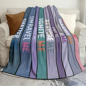 Cute and Practical Blanket Shatter Me Series Logo Breathable blanket Comfortable flannel blanket for home and travel Flannel Throw Blanket Inspirational Blanket