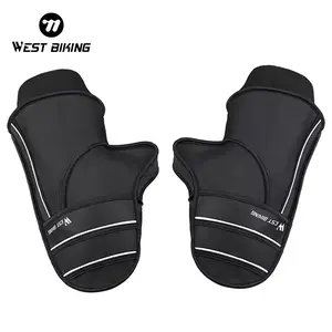 WESTBIKING Handlebar Mittens Winter Warm Cycling Gloves Men Women MTB Mountain Road Bike Bar Gloves for Bicycle Outdoor Sports Gloves