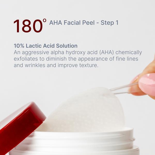 Nu Skin 180° AHA Facial Peel & Neutralizer - Accelerate Skin Cell Turnover & Reduce Wrinkles for Radiant, Youthful Skin - Mild Discoloration