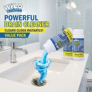 Powerful Drain Cleaner, Strongly Dissolves Kitchen Grease, Toilet Plunger, Sink Clog Removal, Bathroom Ventilation Enhancer, Grease Remover, Household