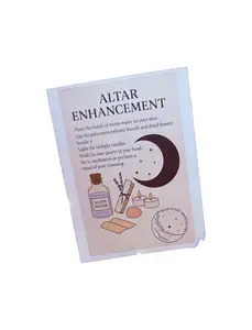 Wild Heart Apothecary Altar Enhancement Kit with Moon Water Bottle Ritual Tea Light Candles Dried Herbs Flowers Palo Santo Selenite and Tumbled Rose Quartz Box Set for Sacred Space